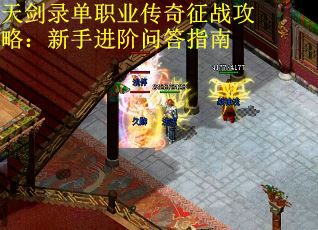 天剑录单职业传奇征战攻略：新手进阶问答指南