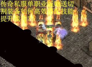 传奇私服单职业版赠送切割装备如何高效搭配技能提升战力？