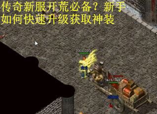 传奇新服开荒必备？新手如何快速升级获取神装