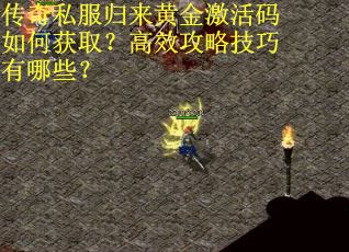 传奇私服归来黄金激活码如何获取？高效攻略技巧有哪些？
