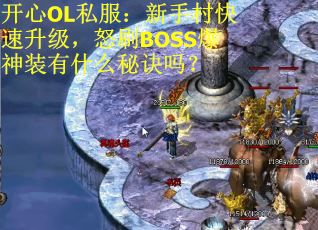 开心OL私服：新手村快速升级，怒刷BOSS爆神装有什么秘诀吗？