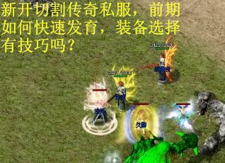 新开切割传奇私服，前期如何快速发育，装备选择有技巧吗？