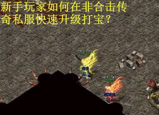 新手玩家如何在非合击传奇私服快速升级打宝？