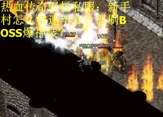 热血传奇轻松私服：新手村怎么快速毕业，怒刷BOSS爆神装？