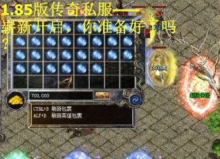 1.85版传奇私服——崭新开启，你准备好了吗？