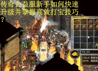 传奇公益服新手如何快速升级并掌握高效打宝技巧？